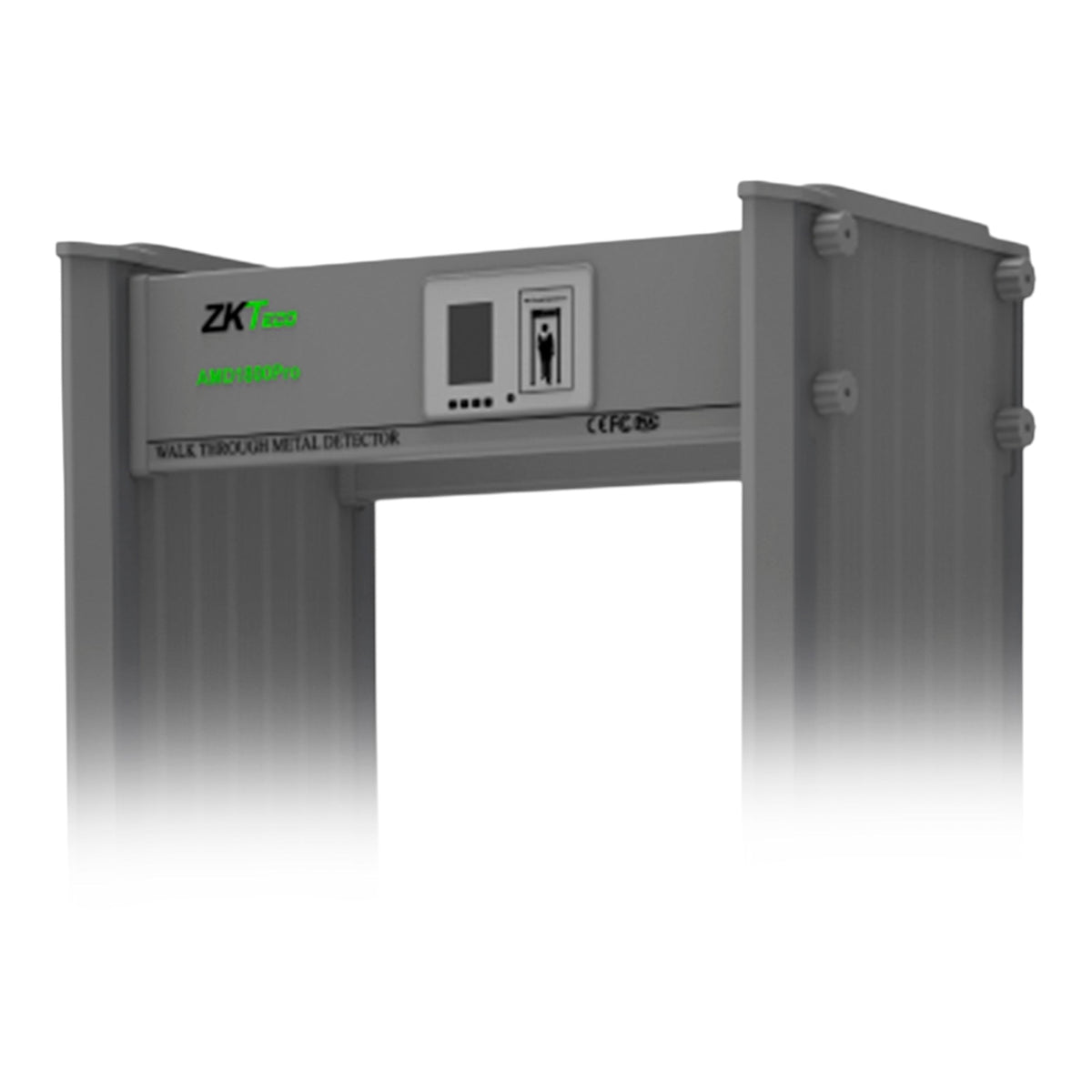 Detector de Metales de Paso / 18 Zonas de Detección / IP65 Impermeable / Pantalla LCD 3.5 in / 256 Niveles de Sensibilidad / Alarma Sonora y Visual / Compatible ZKTeco - Imagen 3