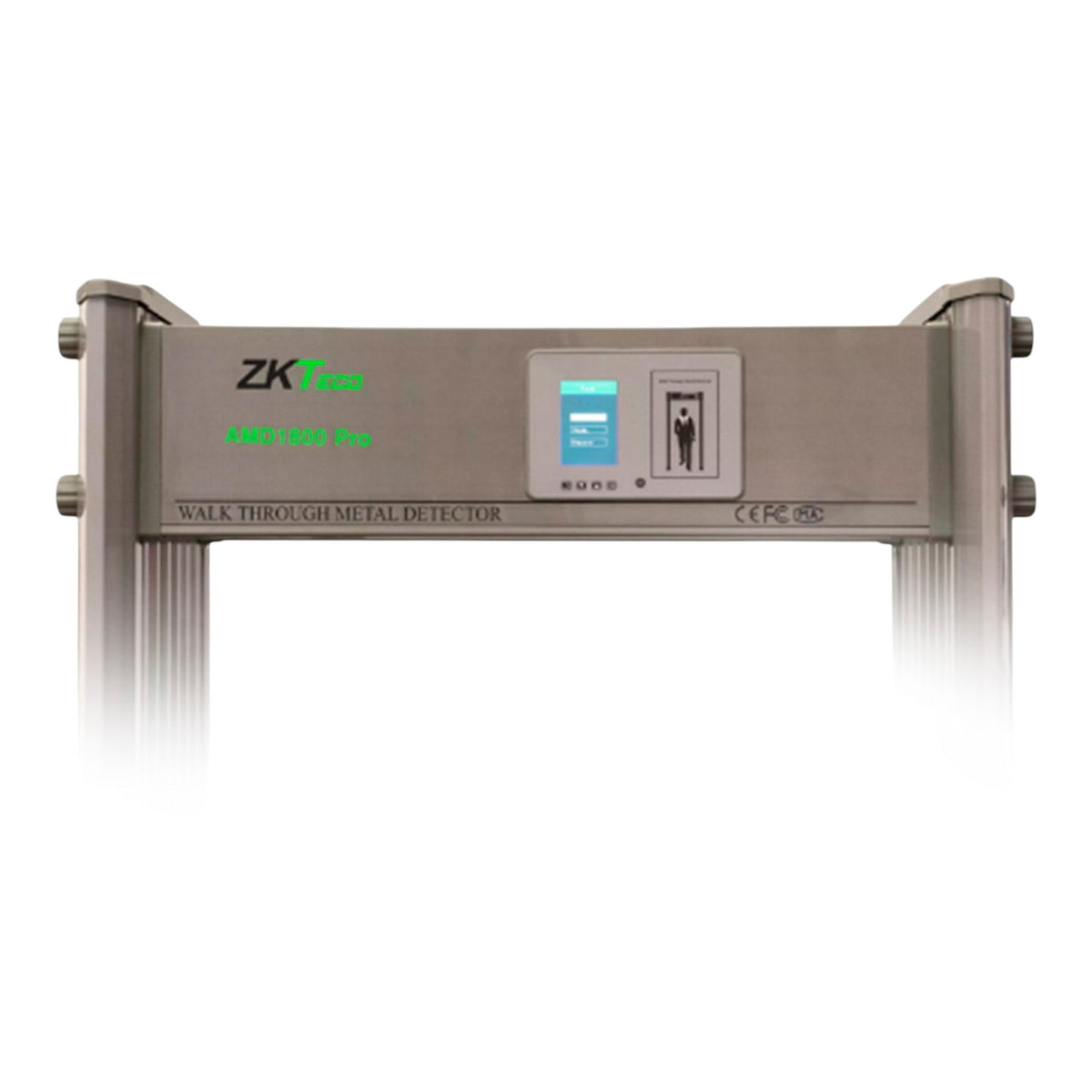 Detector de Metales de Paso / 18 Zonas de Detección / IP65 Impermeable / Pantalla LCD 3.5 in / 256 Niveles de Sensibilidad / Alarma Sonora y Visual / Compatible ZKTeco - Imagen 4
