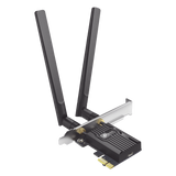 Adaptador PCIe Wi-Fi 6 / AX3000 Mbps / Doble Banda 2.4/5 GHz / MU-MIMO 2x2 / Bluetooth 5.2 / WPA3 / Antenas 2 dBi / Perfil Bajo y Completo TP-LINK - Imagen 1