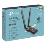 Adaptador PCIe Wi-Fi 6 / AX3000 Mbps / Doble Banda 2.4/5 GHz / MU-MIMO 2x2 / Bluetooth 5.2 / WPA3 / Antenas 2 dBi / Perfil Bajo y Completo TP-LINK - Imagen 2