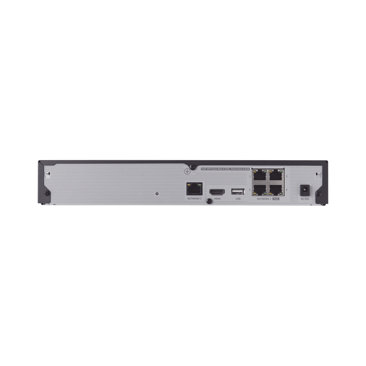 NVRs Network Video RecordersHANWHA VISIONARN-410SNVR IP 4 Canales 8MP H.265+ 4 Puertos PoE Plug and Play P2P Wisenet Hanwha Vision ARN - 410S - SILYMX