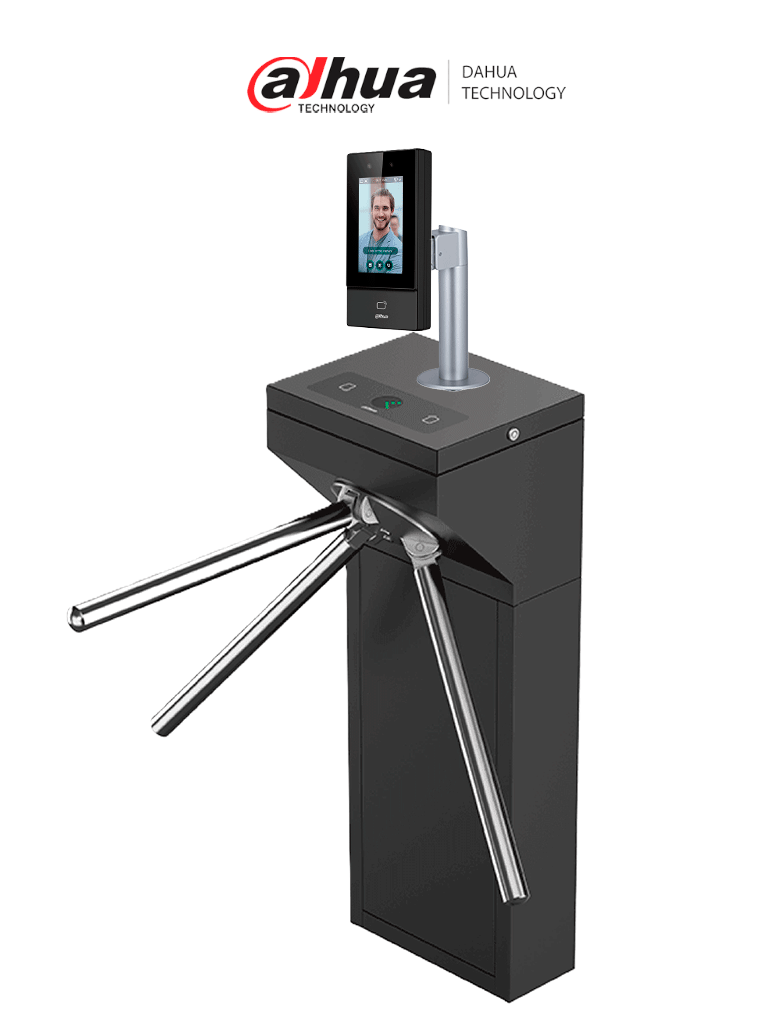 DAHUA ASI6213SGG100 Kit Control de Acceso Facial con Torniquete Inteligente Bidireccional. Capacidad para 6,000 Rostros y 10,000 Tarjetas ID - Imagen 1