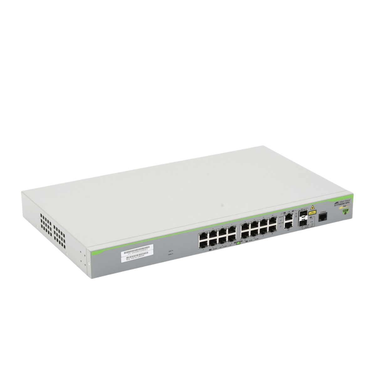 Switches PoEALLIED TELESISAT-FS980M-18PS-10Switch Administrable Capa 3 18 Puertos Fast Ethernet Gigabit PoE+ 250W Allied Telesis AT - FS980M - 18PS - 10 - SILYMX
