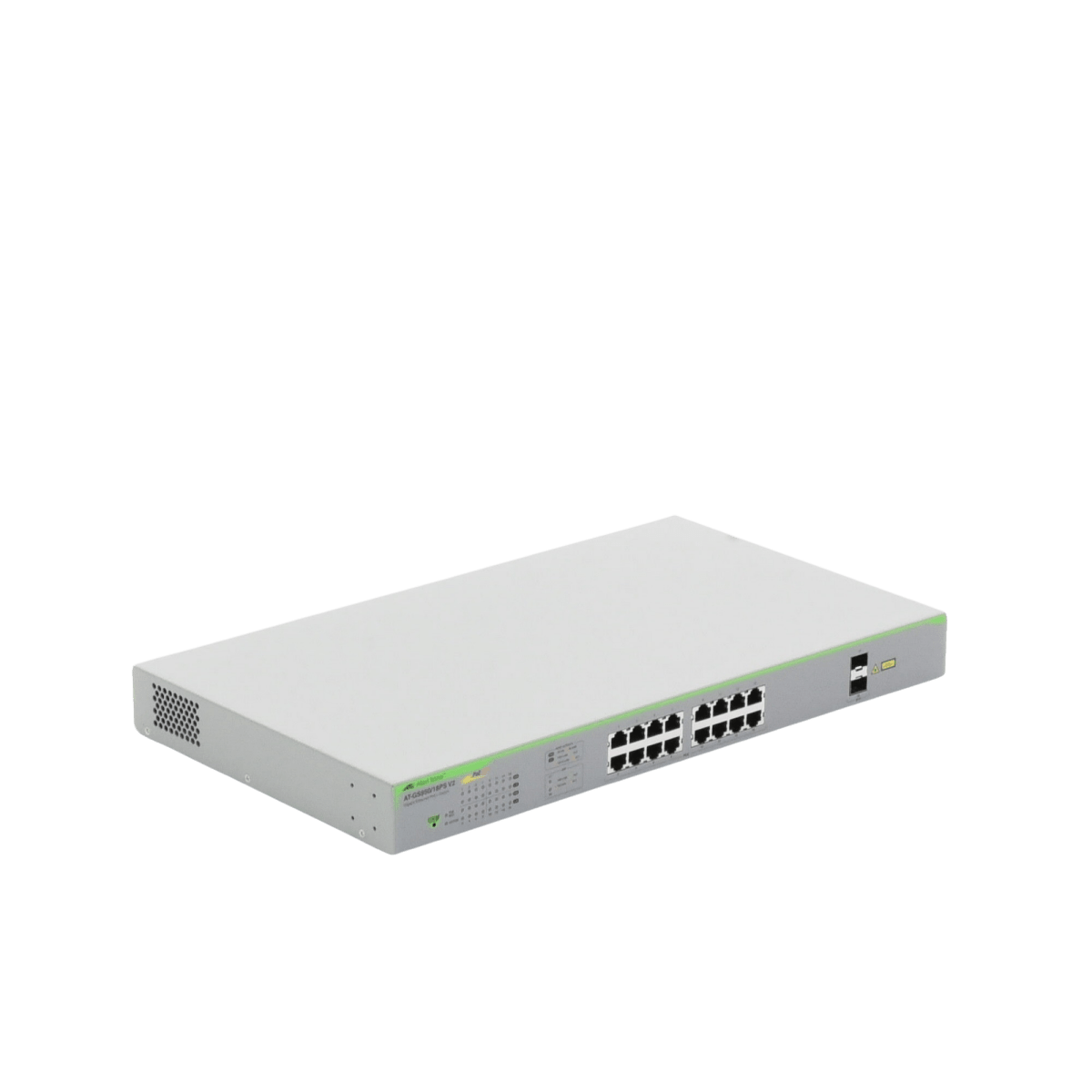 Switches PoEALLIED TELESISAT-GS950/18PS-V2-10Switch Administrable WebSmart 18 Puertos Gigabit PoE+ 185W 2 SFP Allied Telesis AT - GS950/18PS - V2 - 10 - SILYMX