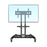 Soporte Móvil para Pantalla / 32" a 75" / Carga 45.5 kg (100 lbs) / VESA 200x200 a 600x400 mm / Altura Ajustable 1120-1520 mm (3.67 a 4.99 ft) / Base para Accesorios / 4 Ruedas 360° NB-EPCOM - Imagen 1