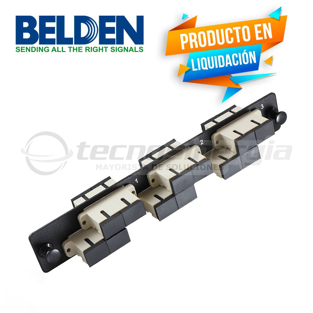 Conectores Fibra ÓpticaBELDENAX100098Adaptador Fibra Belden Ax100098 6c Sc 12 hilos Multimodo Om1 - SILYMX