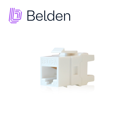 Jack Belden Cat6+ Rj45 Keyconnect Mediaflex NORDX Categoría 6 22 A 26 Awg De Impacto Blanco Ax101320 - Imagen 2