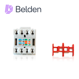 Jack Belden Cat6+ Rj45 Keyconnect Mediaflex NORDX Categoría 6 22 A 26 Awg De Impacto Blanco Ax101320 - Imagen 4