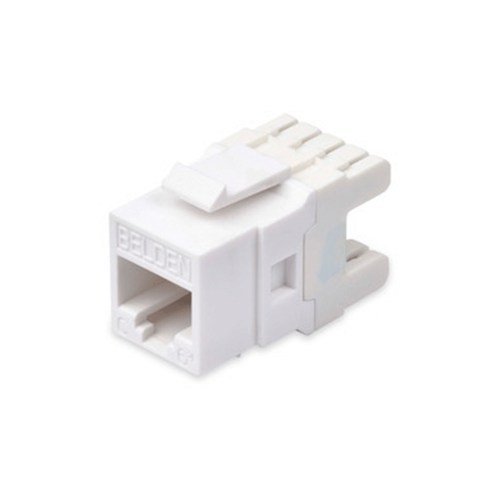Jack Belden Cat6+ Rj45 Keyconnect Mediaflex NORDX Categoría 6 22 A 26 Awg De Impacto Blanco Ax101320 - SILYMX