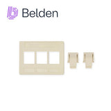 Belden Placa de Pared KeyConnect de 4 Puertos Blanco - Imagen 2
