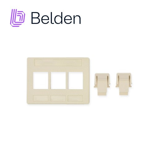 Belden Placa de Pared KeyConnect de 4 Puertos Blanco - Imagen 2