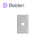Placa De Pared Faceplate Belden 1 Puerto Para Jacks Keyconnect Universal Blanco Electrico Ax102660 - Imagen 1
