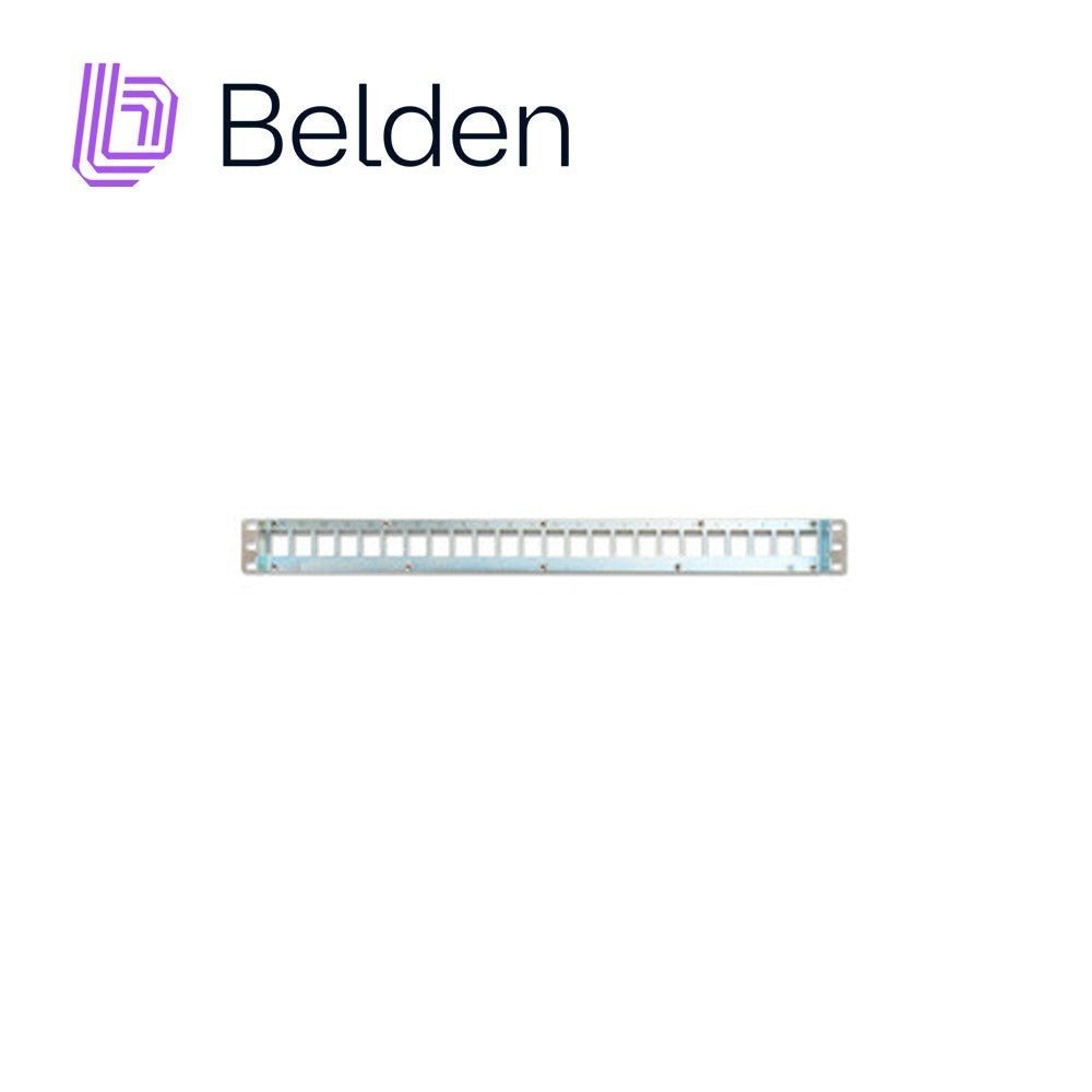 Paneles de ParcheoBELDENAX104563Patch Panel Modular Blindado 24 Puertos 1U Titanium KeyConnect Belden AX104563 - SILYMX