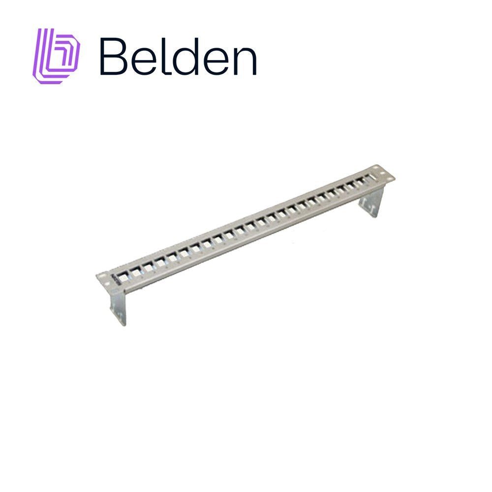 Paneles de ParcheoBELDENAX104563Patch Panel Modular Blindado 24 Puertos 1U Titanium KeyConnect Belden AX104563 - SILYMX