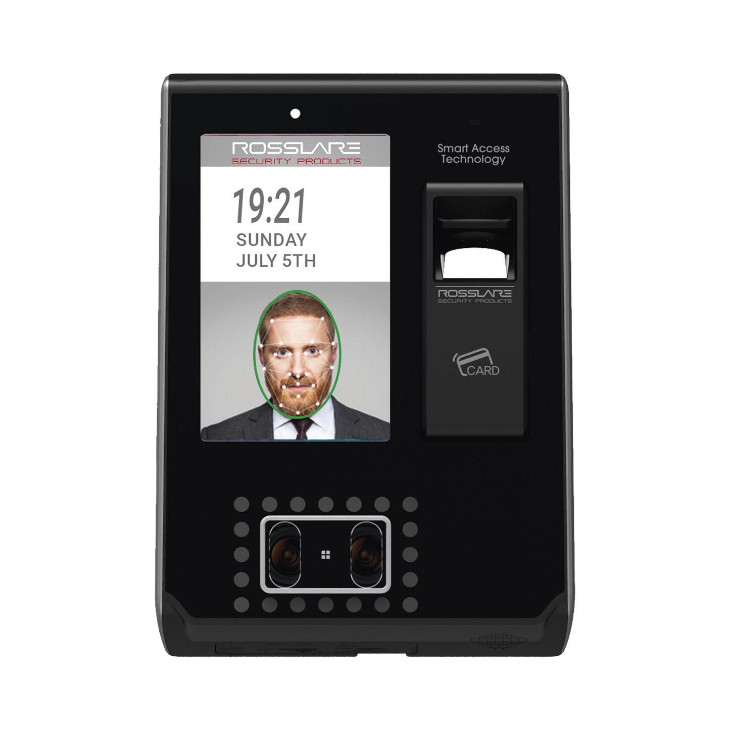 Lector biometrico de Huella y reconocimiento Facial con lector de PROX (125Khz) y Mifare (13.56 Mhz) ROSSLARE SECURITY PRODUCTS - Imagen 1
