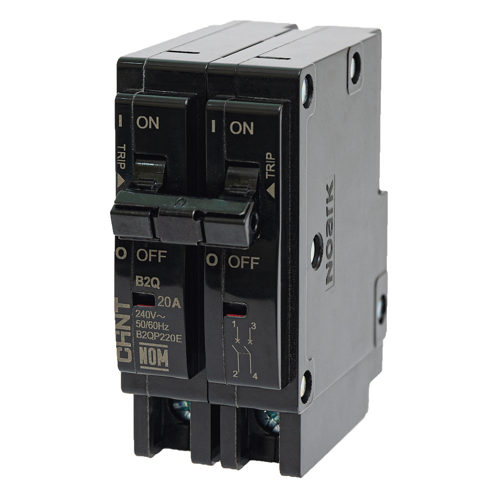 MCB - Interruptor Termomagnético Enchufable, Serie: B2Q, 2P, 50A, 240V (SKU:1002285) CHINT - Imagen 1