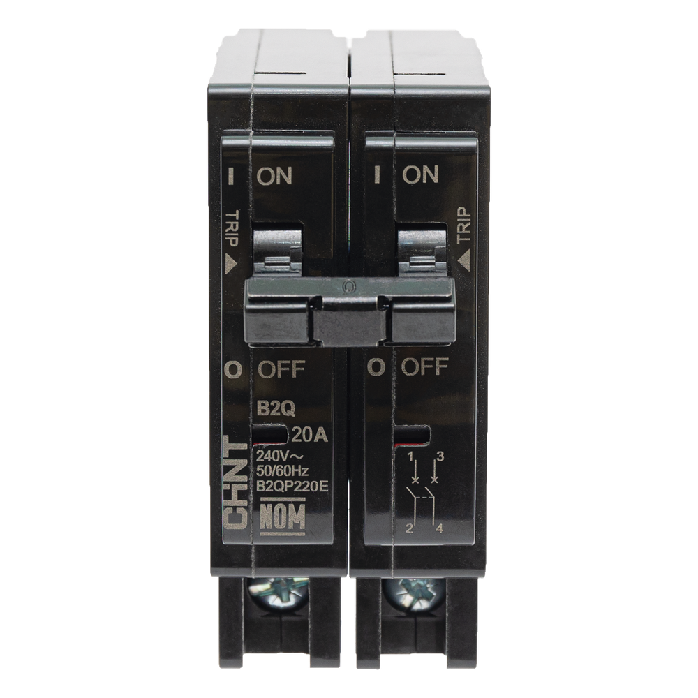MCB - Interruptor Termomagnético Enchufable, Serie: B2Q, 2P, 50A, 240V (SKU:1002285) CHINT - Imagen 2