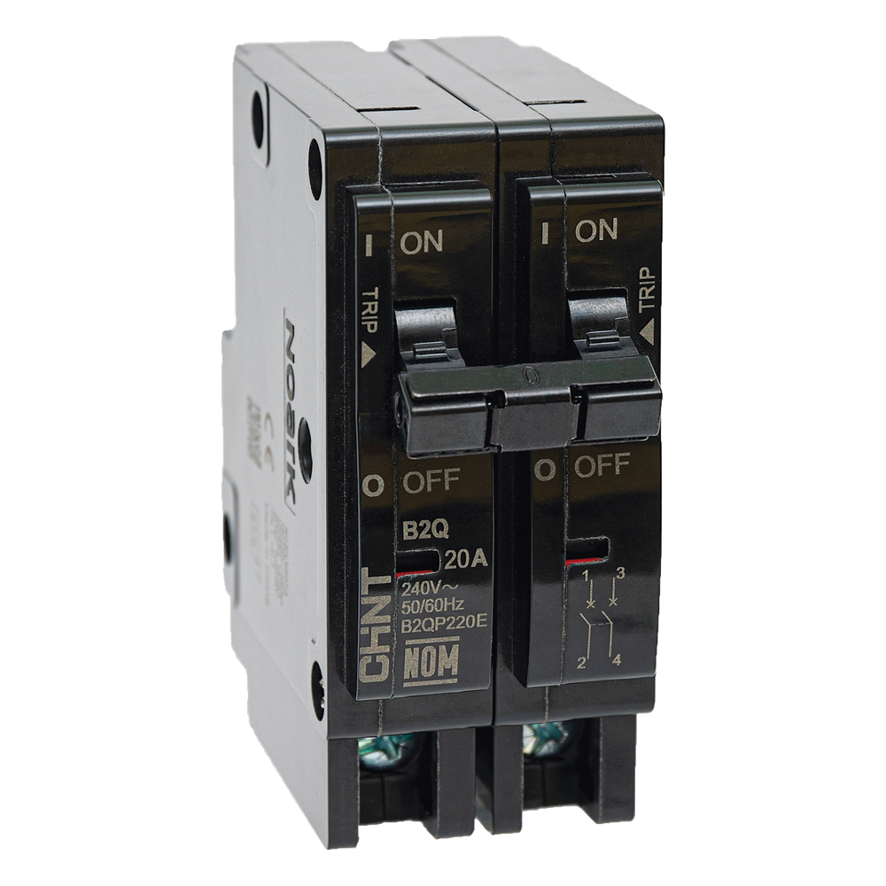 MCB - Interruptor Termomagnético Enchufable, Serie: B2Q, 2P, 50A, 240V (SKU:1002285) CHINT - Imagen 3