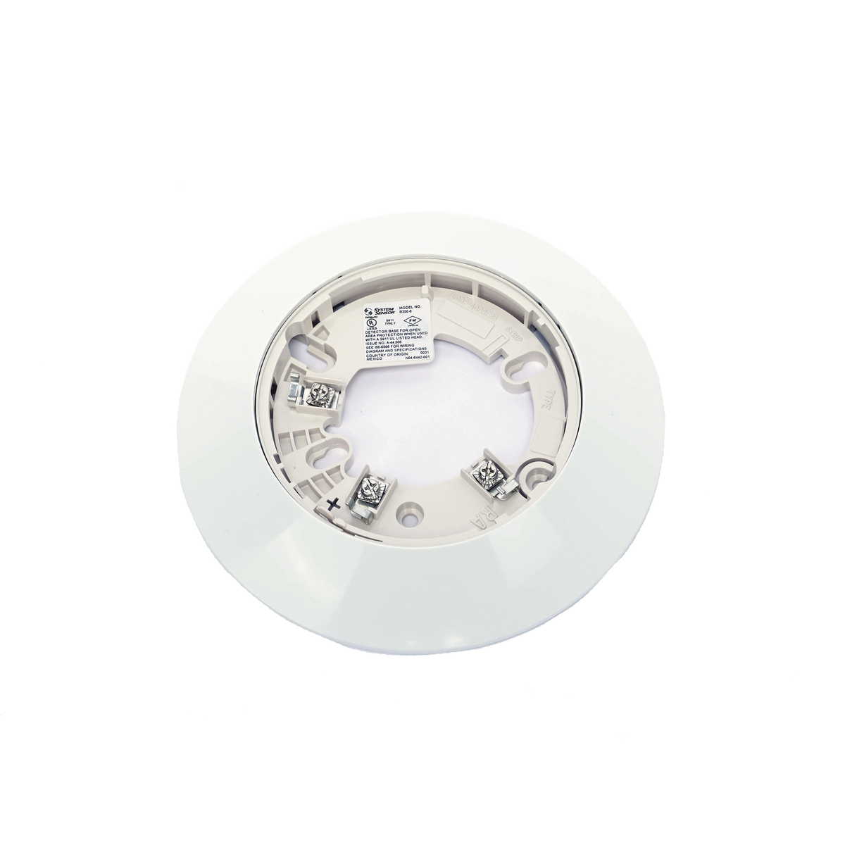 Base para Detector de Humo 6 Pulgadas (15.24 cm) Paquete 10 Piezas Blanca System Sensor B300-6-BP - Imagen 1
