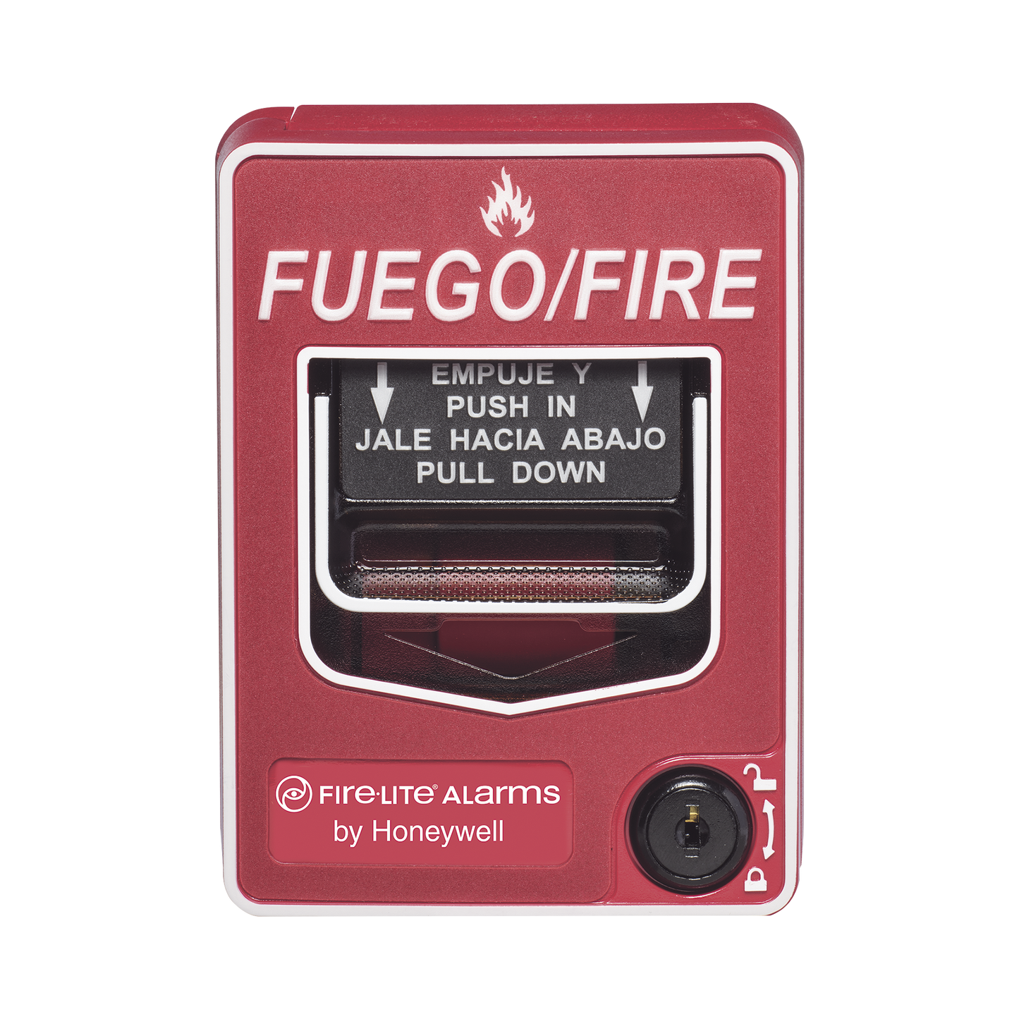 Estación manual de incendio direccionable de doble acción, con texto en español, para lazo SLC FIRE-LITE - Imagen 1