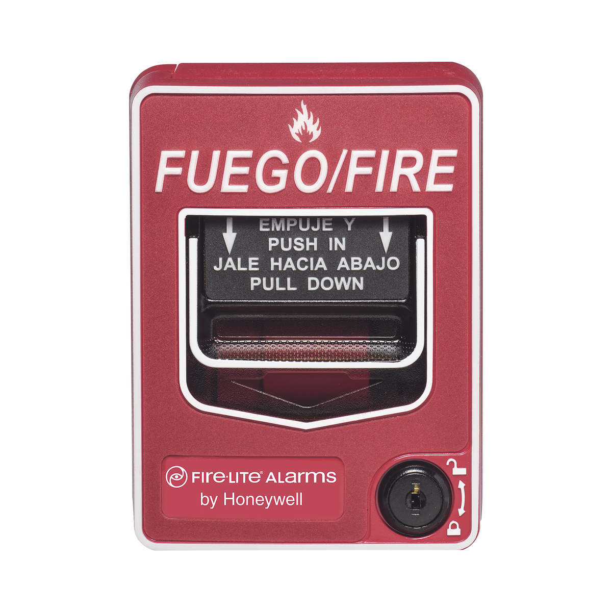 Estación manual de incendio direccionable de doble acción, con texto en español, para lazo SLC FIRE-LITE - Imagen 1