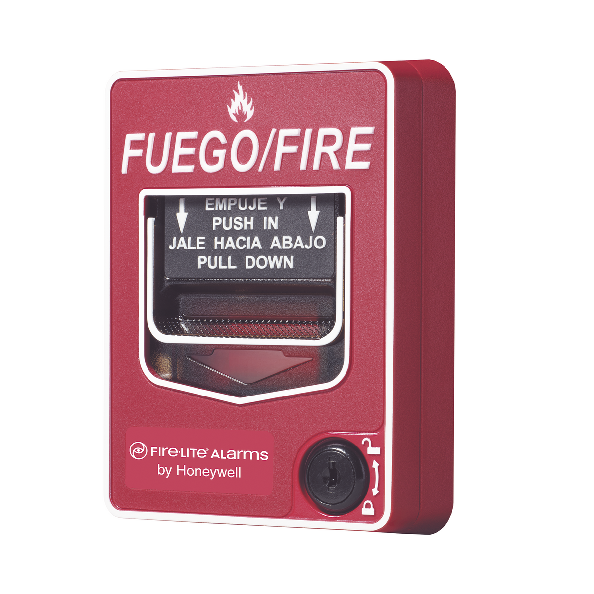 Estación manual de incendio direccionable de doble acción, con texto en español, para lazo SLC FIRE-LITE - Imagen 2