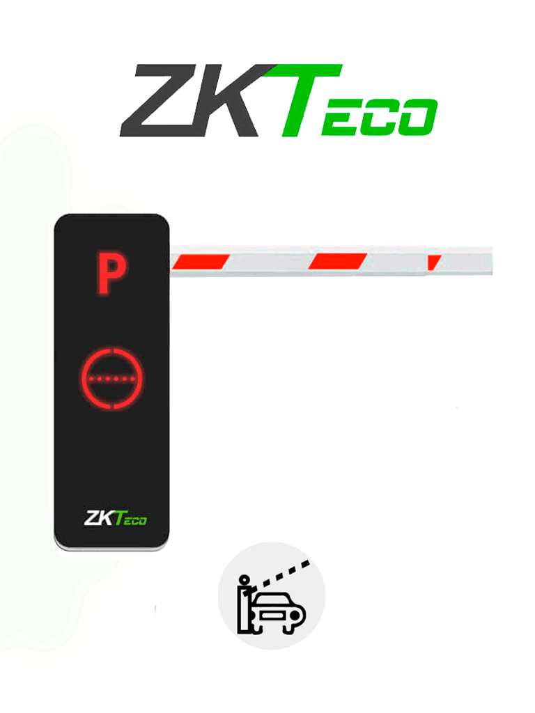Barreras VehicularesZKTECOBGM1060LBarrera Vehicular Brazo Telescópico 6m WiFi App ZK Barrier LED 5s Apertura ZKTECO BGM1060L - SILYMX