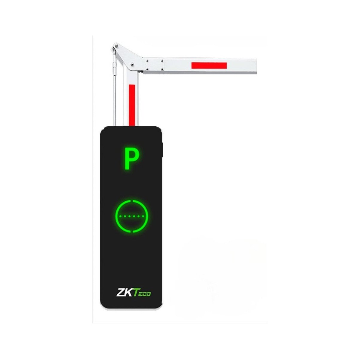 Barreras VehicularesZKTECOBGM1145L-90 (110V)Barrera Vehicular Brazo Articulado 4.5m LED WiFi Reversible 110V ZKTeco BGM1145L - 90 - SILYMX
