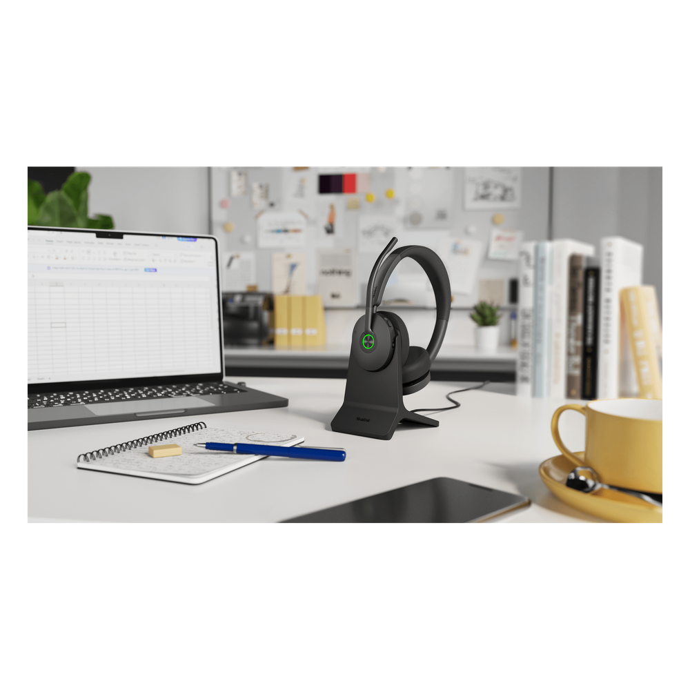 Diadema Bluetooth Yealink BH74 con Cancelación Activa de Ruido Híbrida, Base de Carga y Tecnología Acoustic Shield 3.0. - Imagen 5