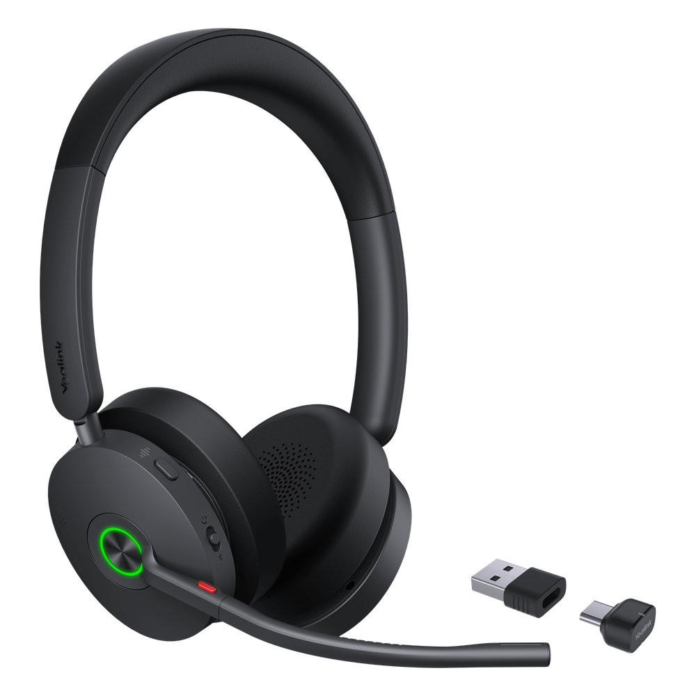 Diadema Inalambrica BH74-With-Stand-UC-USB-C/A de Yealink con Compatibilidad UC Multiplataforma y Acoustic Shield 3.0 - Imagen 2