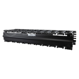 Organizador horizontal BELDEN 2Ur Dedos moldeados de acero y plastico negro - Imagen 1