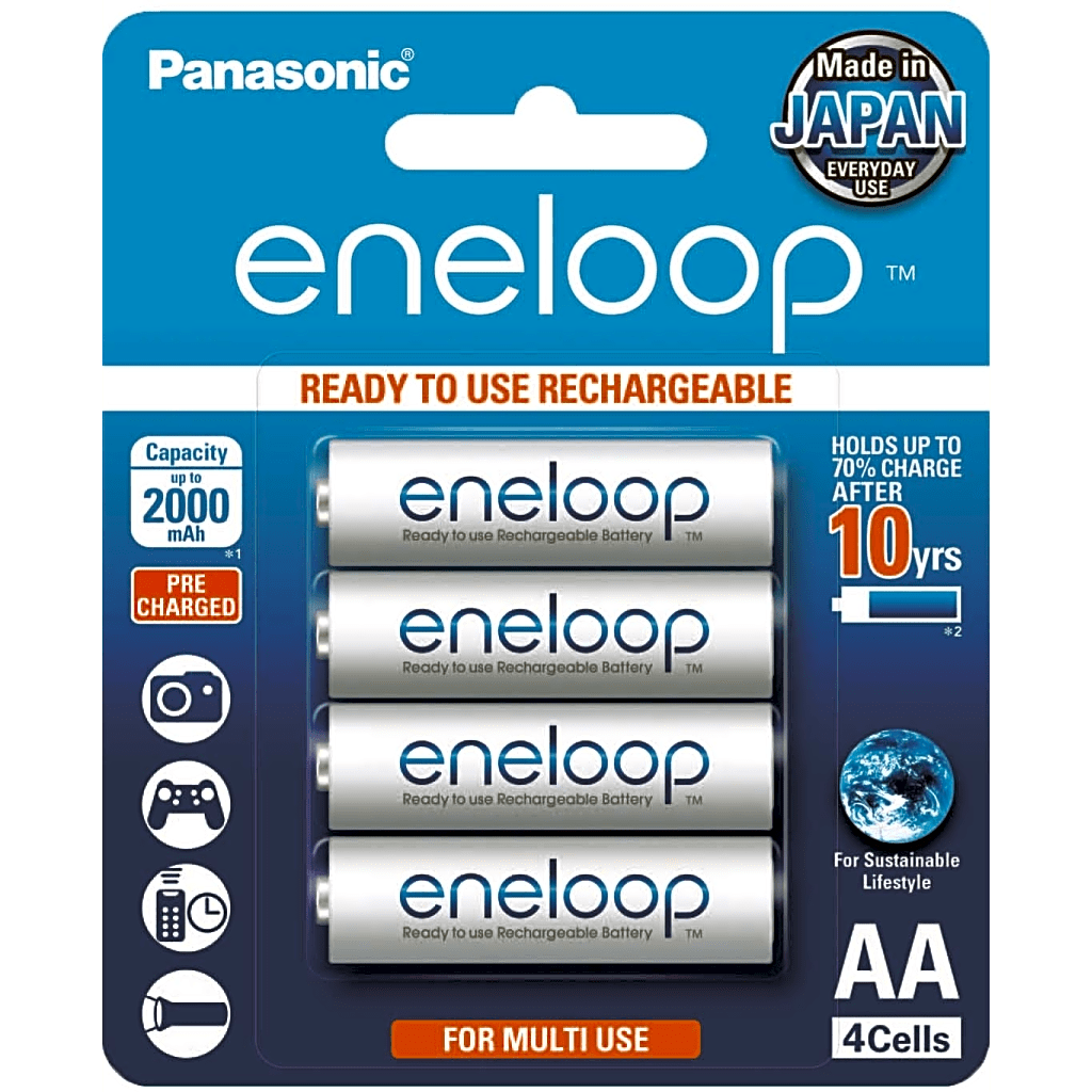 Batería Recargable AA 1.2V ENELOOP / Ni-HM / Paquete de 4 Baterías PANASONIC - Imagen 1