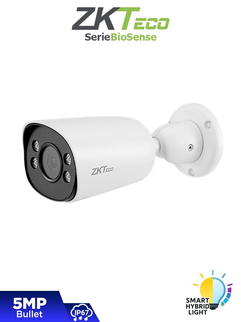 Camaras IP BalaZKTECOBS-855P32C-S8-MI-S-HLCámara IP Bullet 5MP Hybrid Light Audio IP67 PoE ZKTECO BS - 855P32C - S8 - MI - S - HL - SILYMX