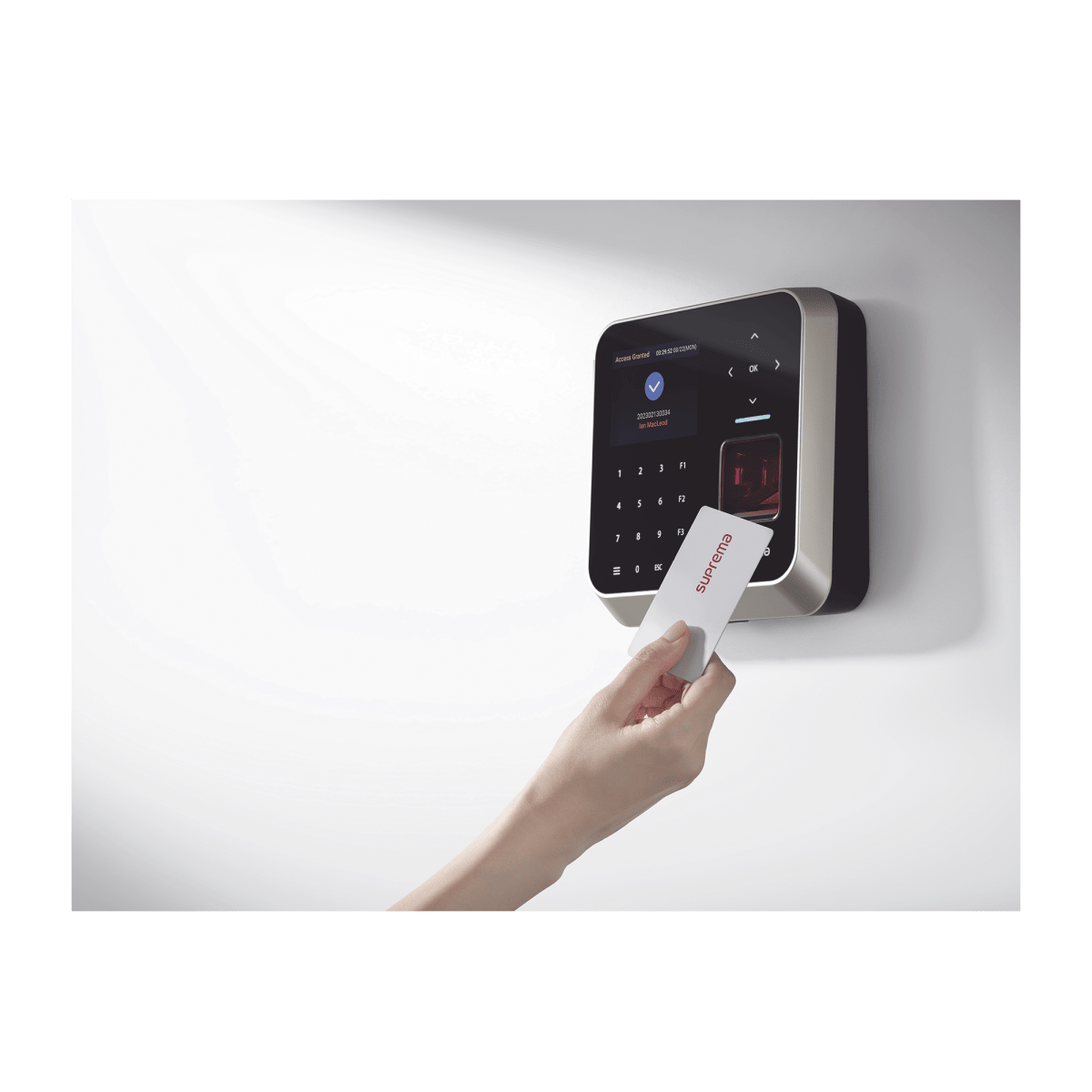 BiometricosSUPREMABS2AODPBLector de Huella con IA Control de Acceso y Asistencia Suprema BS2AODPB - SILYMX