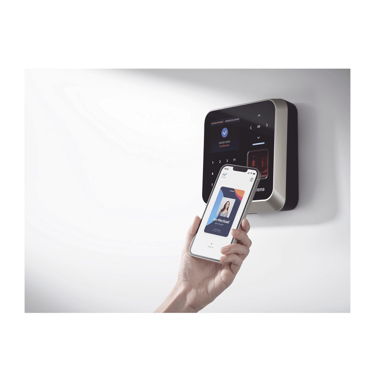 BiometricosSUPREMABS2AODPBLector de Huella con IA Control de Acceso y Asistencia Suprema BS2AODPB - SILYMX