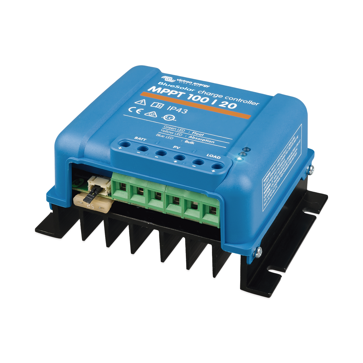 BlueSolar MPPT 100/20. Controlador Solar MPPT 20A, Voltaje Selección Automática: 12/24/48 Vcc. VICTRON ENERGY - Imagen 1