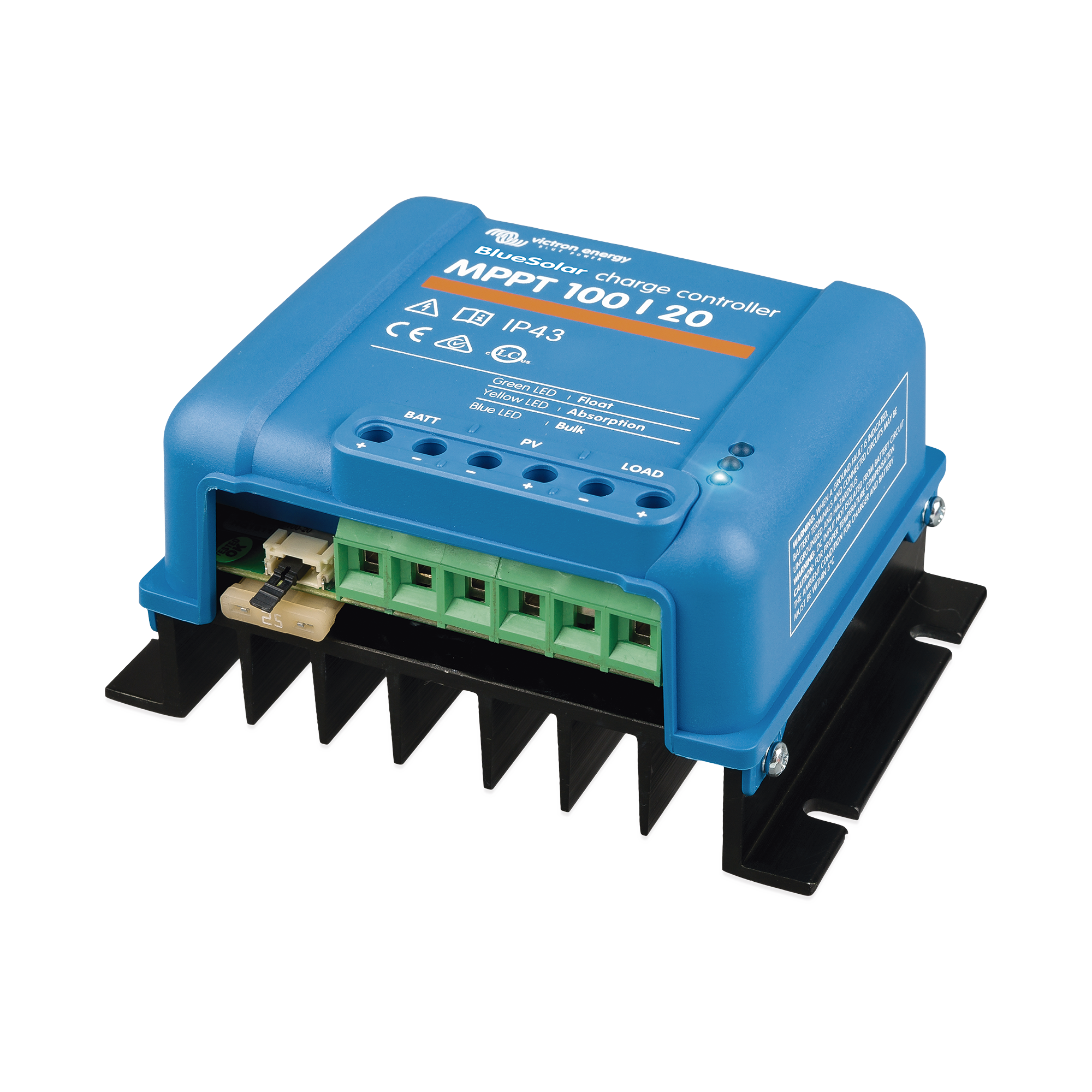 BlueSolar MPPT 100/20. Controlador Solar MPPT 20A, Voltaje Selección Automática: 12/24/48 Vcc. VICTRON ENERGY - Imagen 1