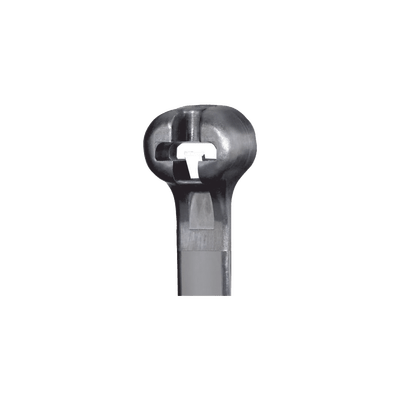 CanalizacionPANDUITBT7LH-C0Cincho Nylon 6.6 Dome - Top 620mm x 7mm Acero Inoxidable UV Negro 100pz PANDUIT BT7LH - C0 - SILYMX