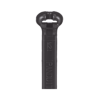 CanalizacionPANDUITBT7LH-C0Cincho Nylon 6.6 Dome - Top 620mm x 7mm Acero Inoxidable UV Negro 100pz PANDUIT BT7LH - C0 - SILYMX