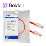 Belden Patch Cord Cat6 UTP RJ-45 Macho - RJ-45 Macho 60cm Rojo - Imagen 1