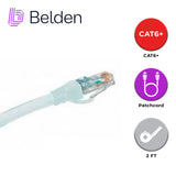 Patchcord UTP Cat6 Belden C601109002 2 Pies 0.60 m Blanco - Imagen 3