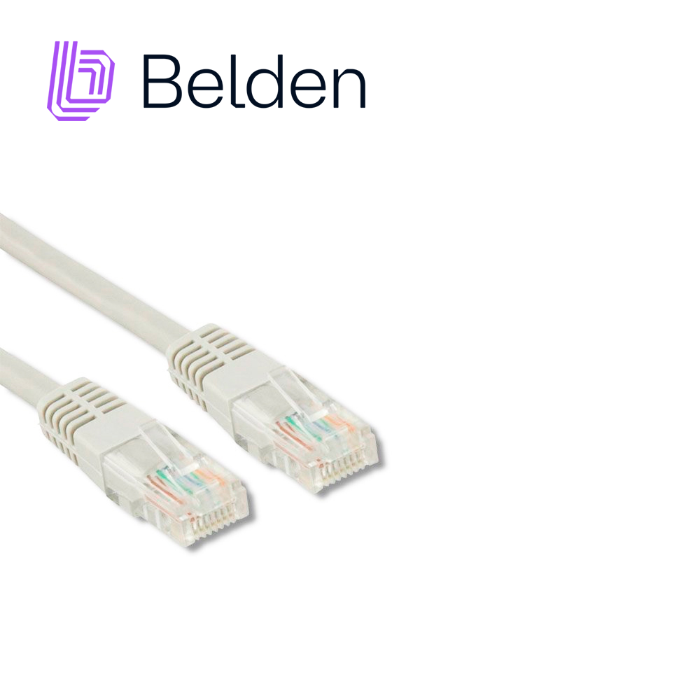 Belden Patch Cord Cat6 UTP RJ-45 1.2 Metros 4 Pies 28 AWG 1000BASE-T Riser CMR Blanco C6D1109004 - Imagen 2