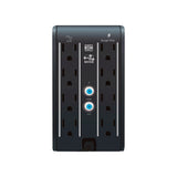 Reguladores de VoltajeCDPR2CU-AVR1008Regulador de Voltaje de Escritorio NEMA 5 - 15 1000A 500W 8 tomas de salida 1 Toma para carga de tablet 3 Tomas para carga de smartphone R2CU - AVR1008 - SILYMX