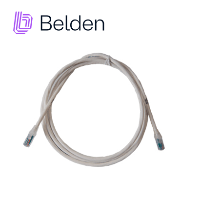 Patch Cord Cat 6ABELDENCA21109007Patch Cord Cat6A 2.1m (7ft) 10GX RJ45 Blanco CMR 10 Gigabit Ethernet Cobre Solido Belden CA21109007 - SILYMX