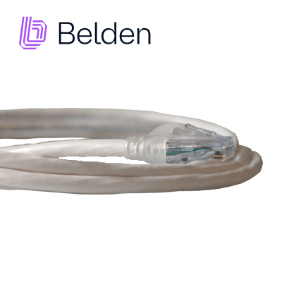 Patch Cord Cat 6ABELDENCA21109007Patch Cord Cat6A 2.1m (7ft) 10GX RJ45 Blanco CMR 10 Gigabit Ethernet Cobre Solido Belden CA21109007 - SILYMX