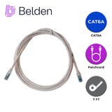 Patch Cord Cat 6ABELDENCA21109007Patch Cord Cat6A 2.1m (7ft) 10GX RJ45 Blanco CMR 10 Gigabit Ethernet Cobre Solido Belden CA21109007 - SILYMX