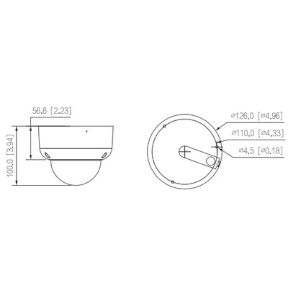 Cámara De Seguridad Dahua Antivandálica De 2 Megapíxeles DH-HAC-HDBW2241RAN-Z-A - SILYMX