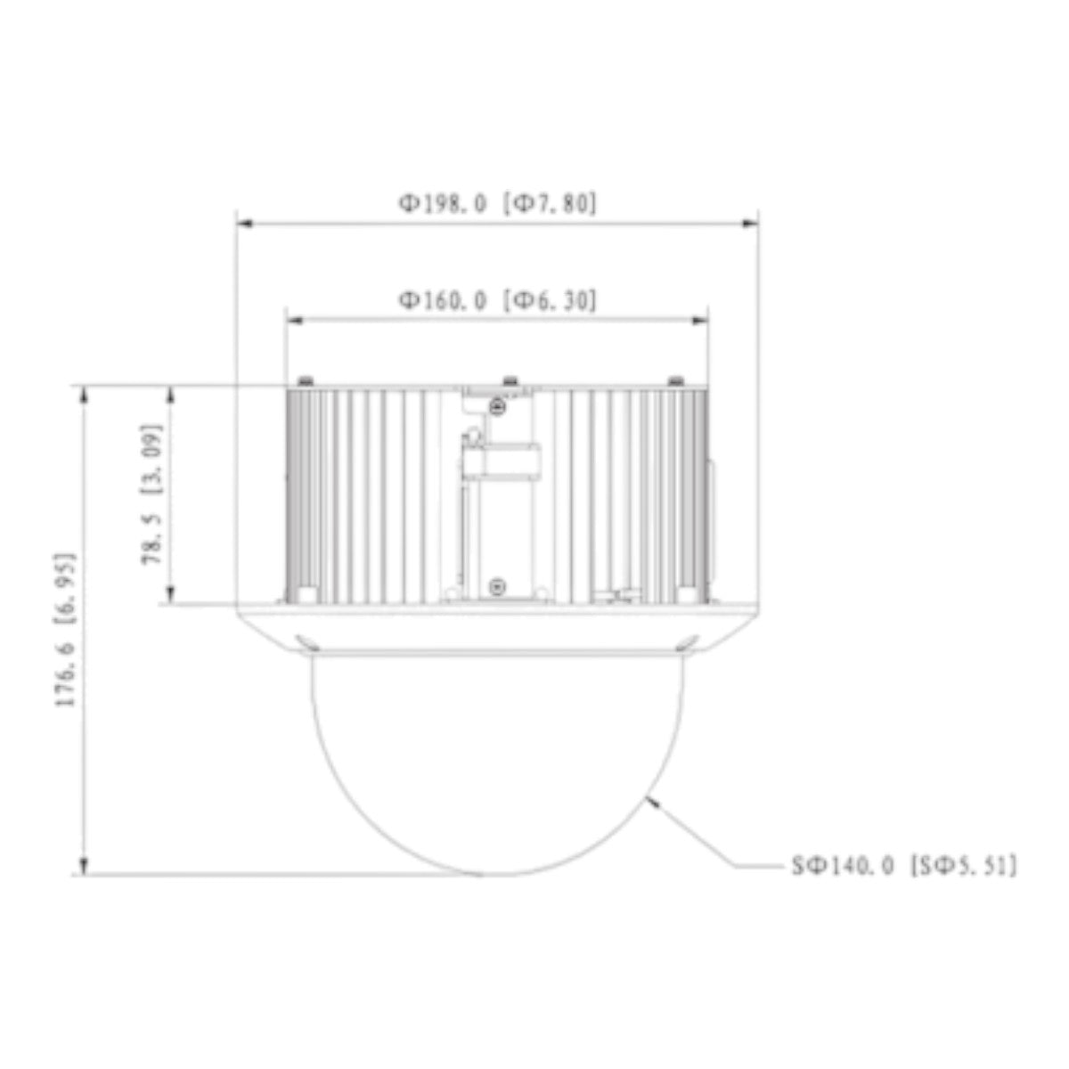 Cámara Domo PTZ de 2 Megapíxeles 1080p 25x de Zoom Óptico Montaje en Plafón o Techo Falso WDR Real 120dB Starlight Antivandálica IK10 DH-SD52C225-HC-LA - SILYMX