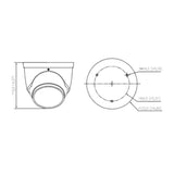 Cámara Domo TiOC de 2 Megapixeles Disuasion Activa Luz Roja y Azul Lente de 3.6 mm Super Adapt Microfono y Altavoz Integrados 40 Metros de Iluminación IR y Cálida Metalica IP67 DH-HAC-ME1239HN-A-PV - SILYMX