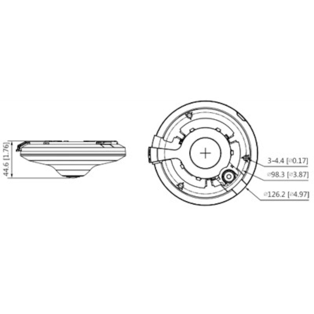 Cámara IP FishEye de 5 Megapíxeles DH-IPC-EW5541N-AS - SILYMX